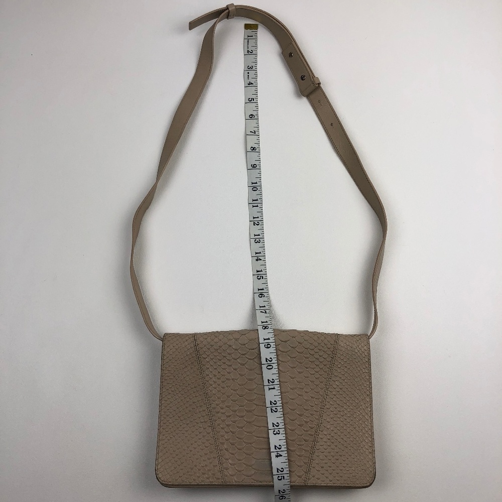 Vince 'Modern V' Python Embossed Leather Crossbod… - image 3